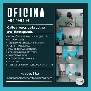 ¡RENTA UNA BONITA OFICINA EN TLALNEPANTLA!