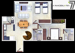 venta de departamento - pent house interior con acceso directo a roof privado a excelente precio - 2 habitaciones - 2 baños