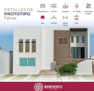 CASA EN VENTA EN PRIVADA BENEVENTO RESIDENCIAL, CULIACAN, SINALOA