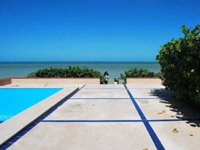 Casa Frente Al Mar En Chicxulub Yucatan Puerto Progreso Con 100m De Fondo