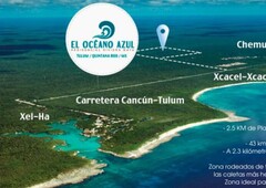 TERRENO EN CHEMUYIL TULUM, OCEANO AZUL $673,000.00 MXN 5 MIN DE LA PLAYA XCACEL