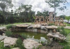 584 m terreno en venta en km 27 ruta de los cenotes puerto morelos