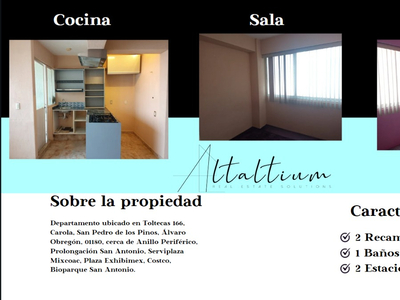 Departamento En Venta, Carola Alvaro Obregon, En Remate...!!