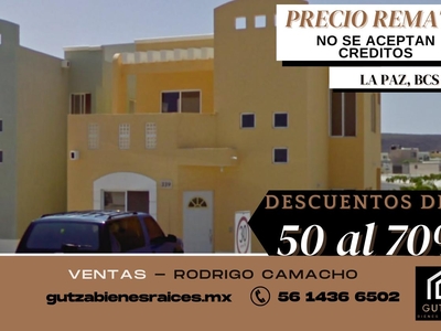 Doomos. Gran Remate de Casa En Venta, El Camino Real, La Paz BCS -RCV