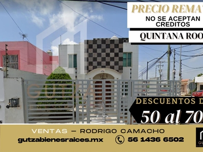 Doomos. Gran Remate, Casa en Venta, Residencial Chetumal, Quintana Roo. RCV