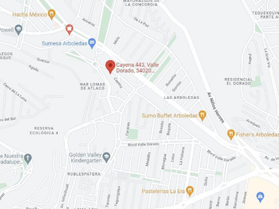 Casa en venta Calle Cayena 429-453, Vlle Dorado, Fraccionamiento Valle Dorado, Tlalnepantla De Baz, México, 54020, Mex