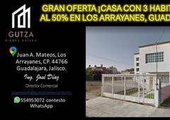 gran oferta casa en venta con 3 habitaciones al 50 en los arrayanes, guadalajara