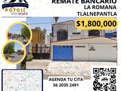 Casa en venta Avenida Teotihuacán 376, Mz 002, Habitacional La Romana, Tlalnepantla De Baz, Estado De México, México