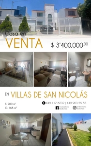 Casa en Venta en Villas de San Nicolas Aguascalientes, Aguascalientes