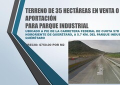 350000 m terreno de 35 hectareas en venta o aportacion