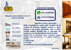 Se vende Casa céntrica en Puebla