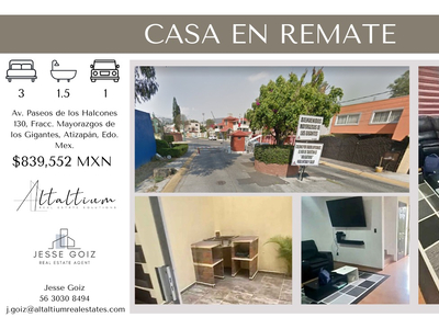 Casa En Remate - Mayorazgos Del Bosque, Atizapan De Zaragoza