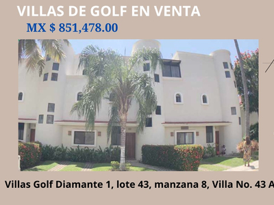 Villa De Golf En Venta En Diamante Acapulco Guerrero I Vl11-di-005