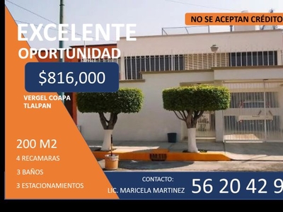 Remato Increíble Casa en Tlalpan Aprovecha Gran Oportunidad Crece Tu Patrimonio