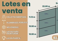 de 200 a 300 mts. en venta en pueblo dzitya mérida