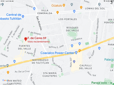 Departamento en venta Calle El Canal, Fraccionamiento Villas De San José, Tultitlán, México, 54910, Mex