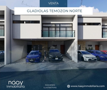 Venta de casa en Gladiolas Privada Residencial, Temozón norte, Mérida Yucatán. NPE-381