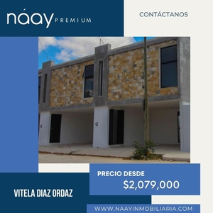 Venta de Townhouses en Colonia Díaz Ordaz, Vitela, Yucatán, NPC-253