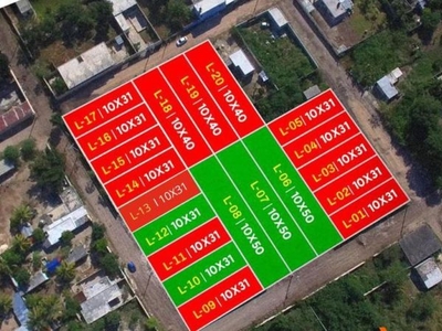 Lote de terreno en venta en Merida, Francisco Villa Oriente- semiurbanizados