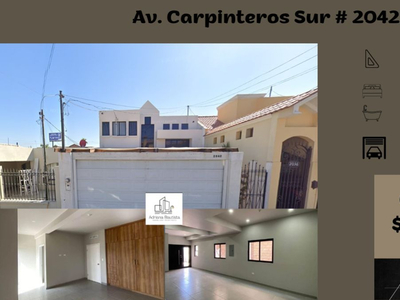 Casa En Baja California, Municipio De Mexicali, Col. Burocratas, Av. Carpinteros Sur # 2042, Cuenta Con 2 Lugares De Estacionamiento. Abm130-za