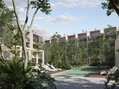 Departamento En Venta En Tulum, Quintana Roo, Zer, Diseño De Concepto Abierto Gran Cantidad De Sol Caribeño