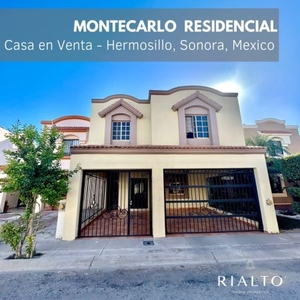 Se Vende Casa Montecarlo Residencial 3 Recamaras