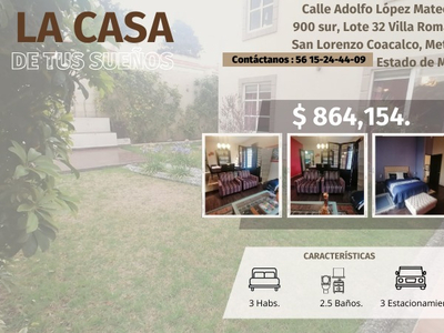 Casa En San Lorenzo Coacalco Metepec /gv16 - Di 148