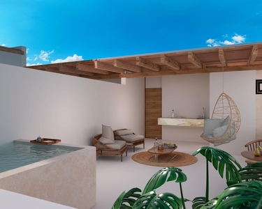 Doomos. Mejor precio de Penthouse de 2 recàmaras en Region 15 Tulum (1386)