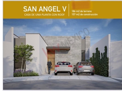 Casa en Venta, una Planta con Roof en San Ángel V !!!