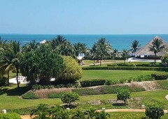 doomos. venta precioso departamento 3r amueblado en amara frente al mar caribe