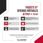 renta en octubre tu oficina virtual con lanister, col. moderna