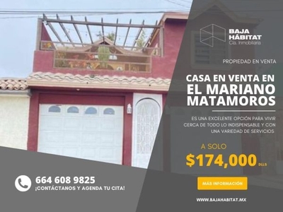 Casa en VENTA en el MARIANO MATAMOROS en Tijuana