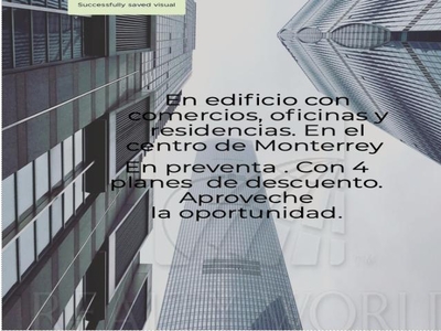 Departamentos Venta Monterrey Zona Centro 24-DV-5167