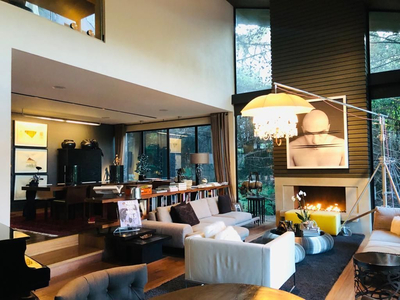 Casa Contemporanea En Venta En Club De Golf Bosques De Santa Fe