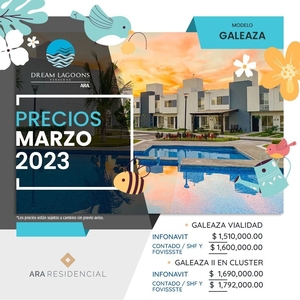 Casas Nuevas Con Alberca Y Laguna Artifical En Fracc Privado Dream Lagoons Veracruz