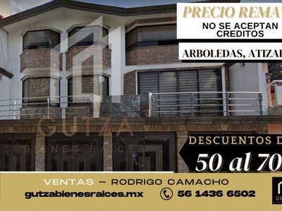 Casa en Venta, Remate, Arboledas, Atizapan, Edo Mex. RCV