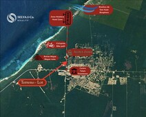 lote sobre avenida coba, una de las zonas mas importantes de tulum