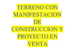 Terreno en Venta con Manifestacion de Construccion Bosques de las Lomas (m2tr45)