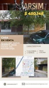 Casa en Venta en NUEVO MILENIO Colima, Colima