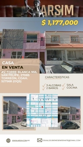 Casa en Venta en SAN FELIPE Torreón, Coahuila de Zaragoza