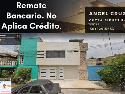 Doomos. Se Vende Casa - La Perla, CD Nezahualcóyotl Edo Mex Remate Bancario Preciosa casa en zona céntrica ACV