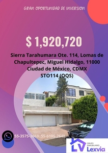 Casa en Venta en LOMAS DE CHAPULTEPEC Miguel Hidalgo, Distrito Federal