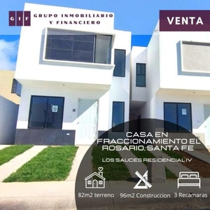 Casa en Venta en RESIDENCIAL LOS SAUCES / EL ROSARIO / SANTA FE Tijuana, Baja California