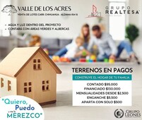 terreno residencial rustico venta valle de