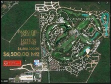 Terreno en Venta paseo del Jaguar Yucatán Country Club,Mérida Yucatán