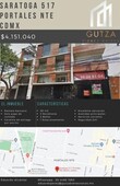 venta depa 3 recámaras y balcón portales cdmx