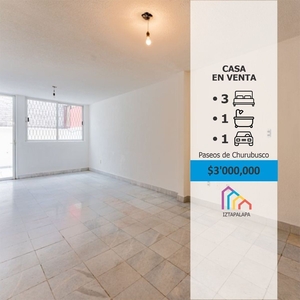 casa en venta paseos de churubusco - 3 habitaciones - 103 m2