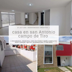 Casa En Campo De Tiro Con Roof Garden 4 Recamaras $1,627,000