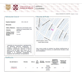 Terreno Residencial En Venta En Lomas De Chapultepec