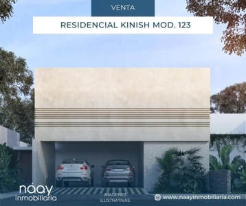 Venta de casa en Residencial Kinish, Mérida Yucatán. Mod. 123. NPE-383